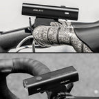 Rockbros 24710012001 priekinė dviračio lempa 800 lm galios + USB-C - USB-A kabelis - juoda -- Bicycle Lights