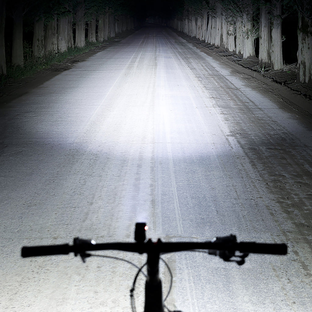 Rockbros 24710012001 priekinė dviračio lempa 800 lm galios + USB-C - USB-A kabelis - juoda -- Bicycle Lights