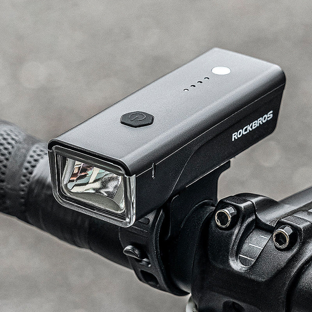 Rockbros 24510003001 priekinė dviračio lempa 260 lm + USB-C - USB-A kabelis - juoda -- Bicycle Lights