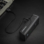 Rockbros 24510003001 priekinė dviračio lempa 260 lm + USB-C - USB-A kabelis - juoda -- Bicycle Lights