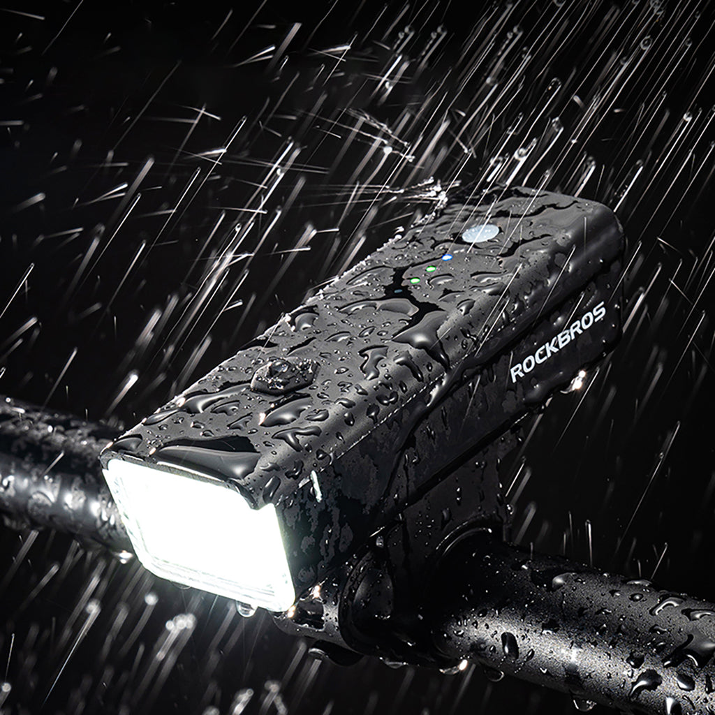 Rockbros 24510003001 priekinė dviračio lempa 260 lm + USB-C - USB-A kabelis - juoda -- Bicycle Lights