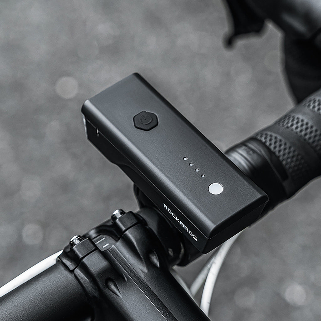 Rockbros 24510003001 priekinė dviračio lempa 260 lm + USB-C - USB-A kabelis - juoda -- Bicycle Lights