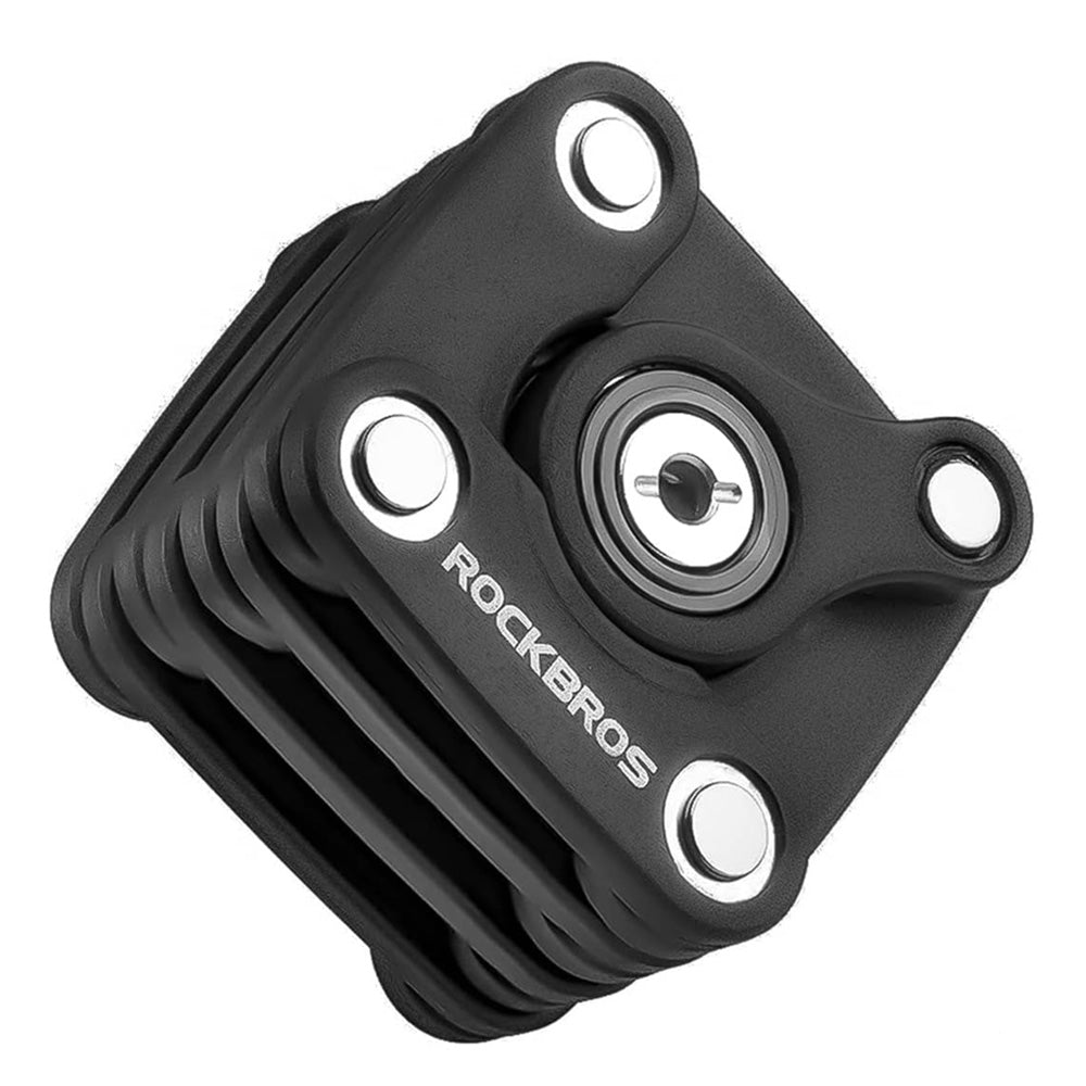 Rockbros WD795 sulankstomai dviračio spyna - juoda -- Bicycle Locks