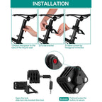 Rockbros WD795 sulankstomai dviračio spyna - juoda -- Bicycle Locks