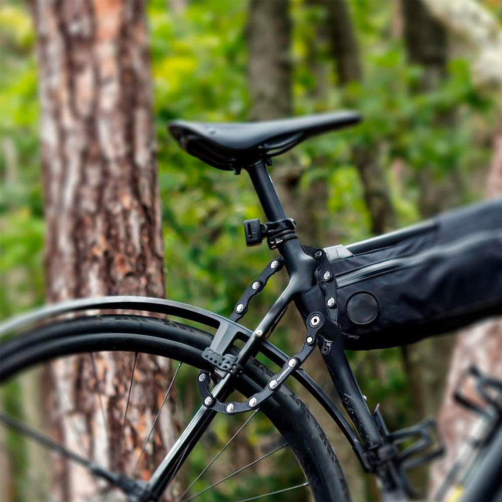 Rockbros WD795 sulankstomai dviračio spyna - juoda -- Bicycle Locks