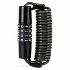 Rockbros T609 dviračio spyna su kombinacija, iki 1,5 m ilgio - juoda -- Bicycle Locks