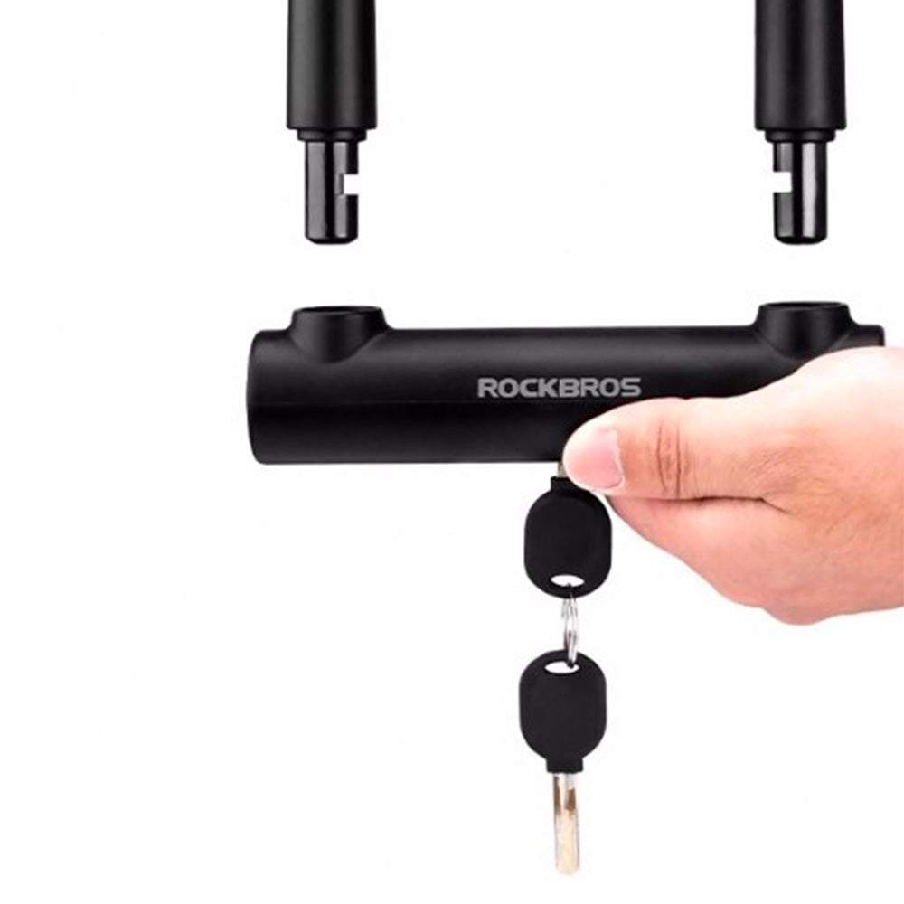 Rockbros RKS610-BK U-spyna dviračiui - juoda -- Bicycle Locks