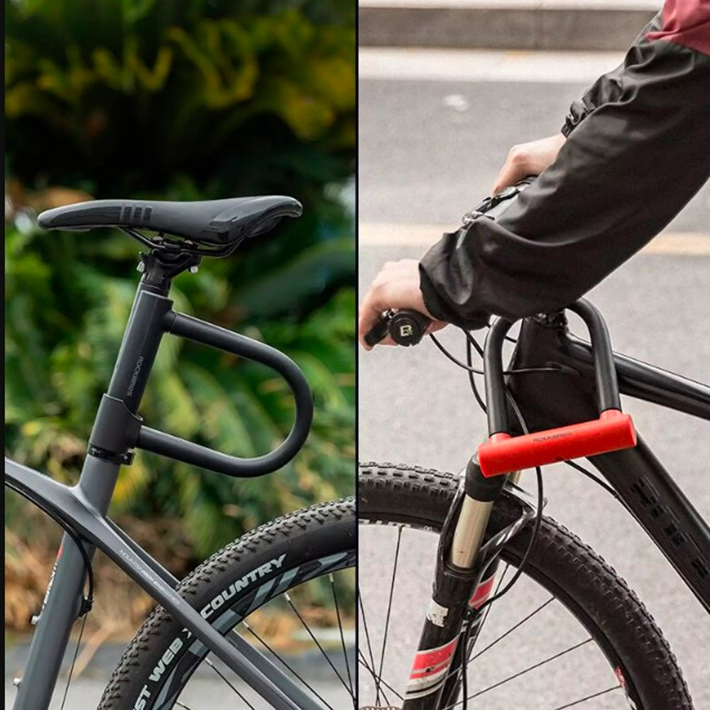 Rockbros RKS610-BK U-spyna dviračiui - juoda -- Bicycle Locks