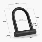 Rockbros RKS610-BK U-spyna dviračiui - juoda -- Bicycle Locks