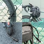 Rockbros 3240001001 dviračio spyna 0,5 m kombinacijai - juoda -- Bicycle Locks