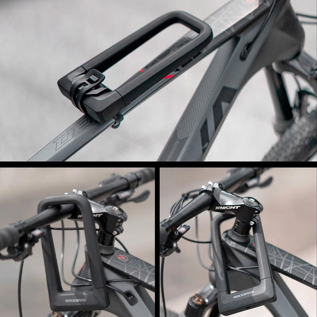Rockbros RKS626-BK U-spyna dviračio spyna - juoda -- Bicycle Locks