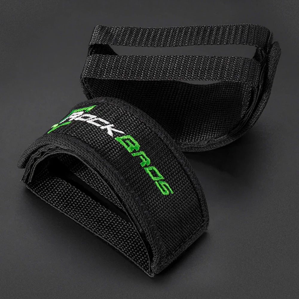 Rockbros GZT1001 dviračio pedalų dirželiai 2 vnt. - juoda -- Cycling Accessories