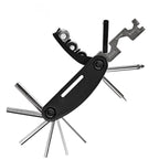 Rockbros GJ1601 16-in-1 daugiaraktis dviračiui taisyti - juodas -- Bicycle Multi-Tools