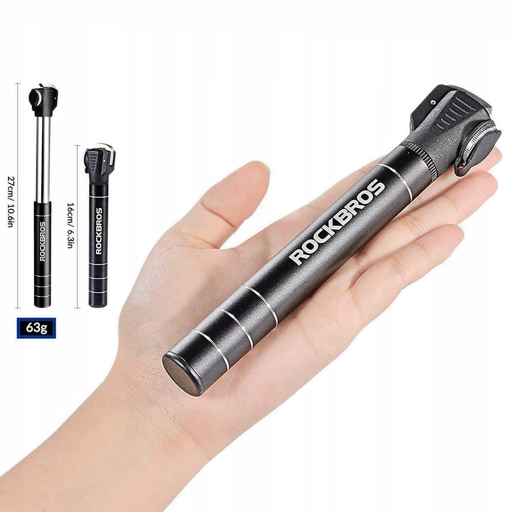 Rockbros JG-1040B mažas dviračio siurblys - juodas -- Bicycle Pumps
