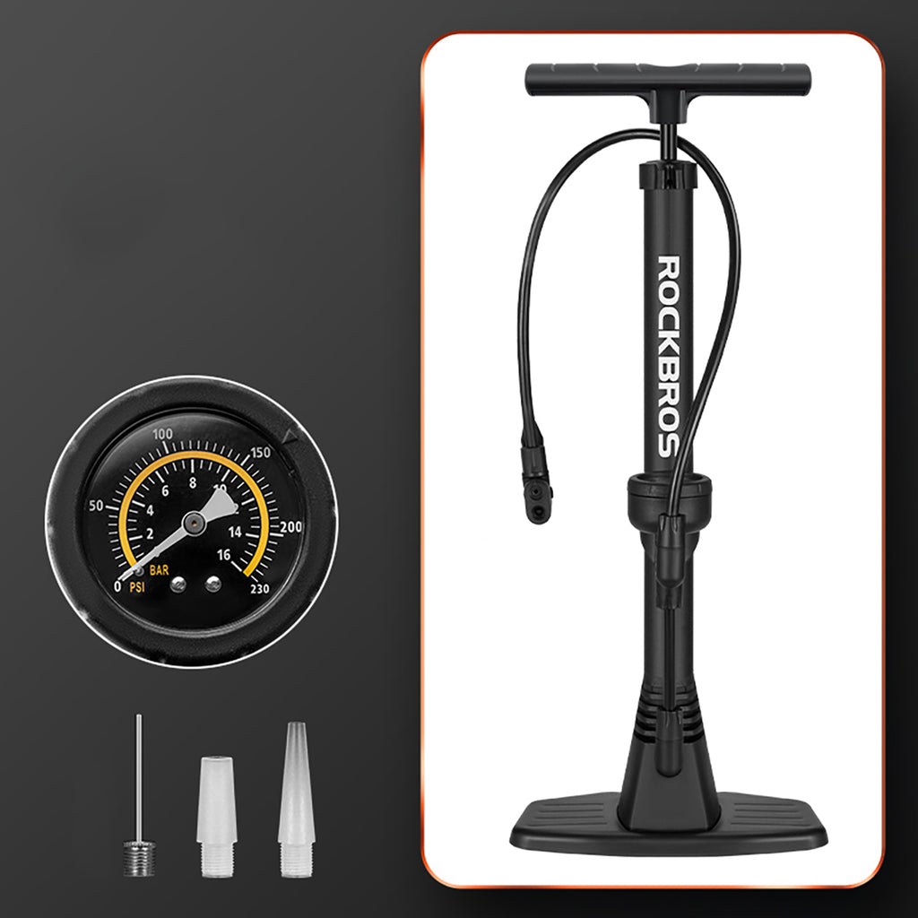 Rockbros 42510001001 grindų dviračio pompa - juoda -- Bicycle Pumps