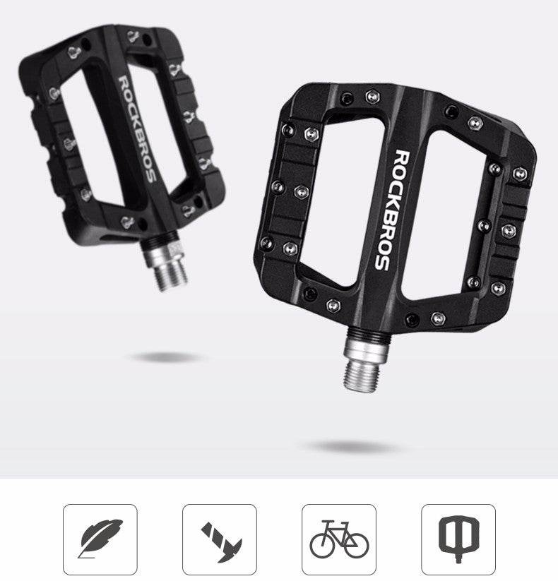Rockbros 2017-12CBK Nylono dviračio pedalai - juodi -- Cycling Accessories