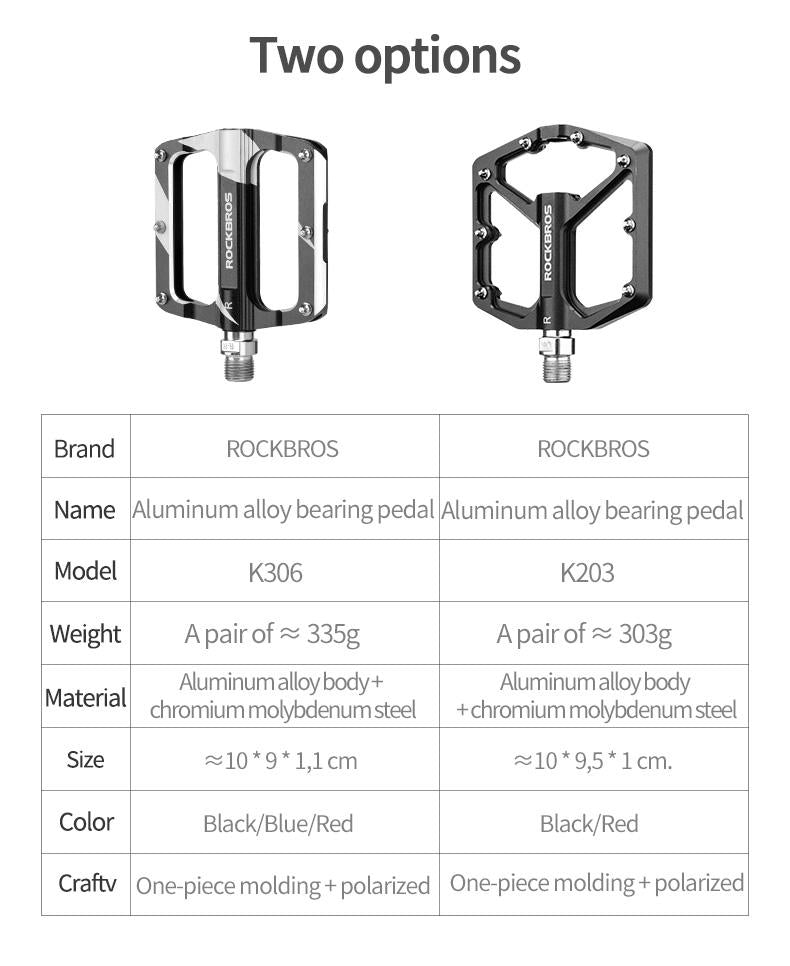 Rockbros K203-BK Dviračio pedalai - juodi -- Cycling Accessories