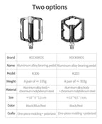 Rockbros K203-BK Dviračio pedalai - juodi -- Cycling Accessories