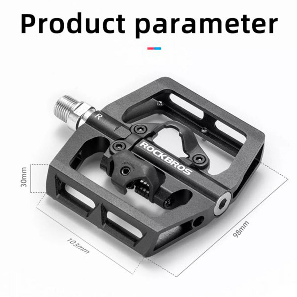 Rockbros PD15-BK Aliuminio lydinio dviračio pedalai - juodi -- Cycling Accessories