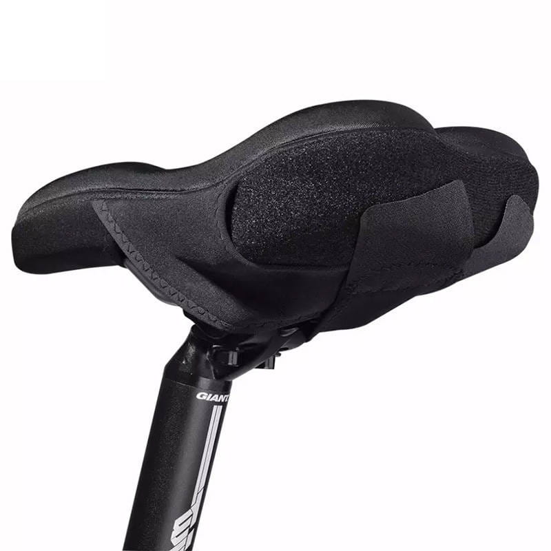 Rockbros LF047-S silikono gelio dviračio sėdynės užvalkalas, M dydis - juoda -- Bicycle Covers