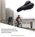 Rockbros LF047-S silikono gelio dviračio sėdynės užvalkalas, M dydis - juoda -- Bicycle Covers