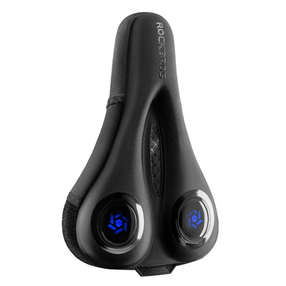 Rockbros LF044BL sėdynės užvalkalas su lietaus apsauga - juodas ir mėlynas -- Bicycle Saddles