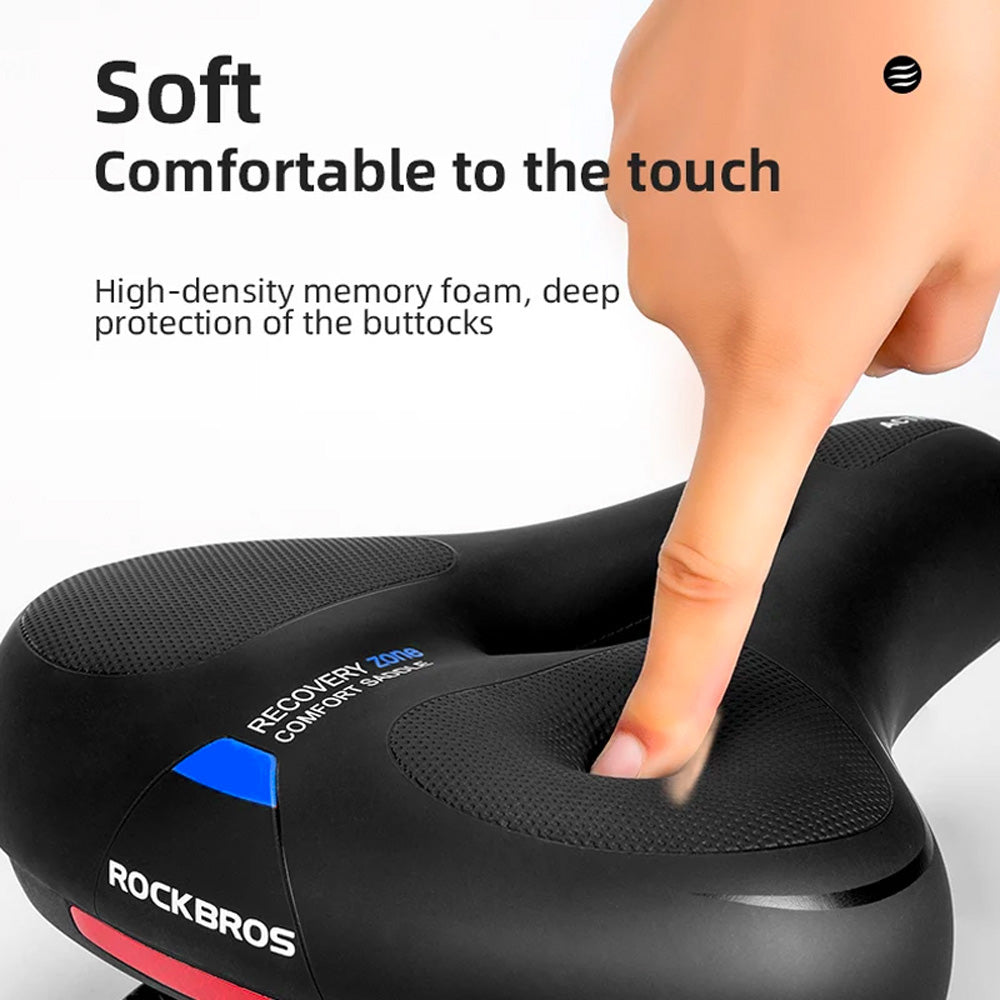 Rockbros AQ-6090B dviračio sėdynė - juodas ir mėlynas -- Bicycle Saddles