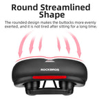 Rockbros AQ-6090R dviračio sėdynė - juodas ir raudonas -- Bicycle Saddles