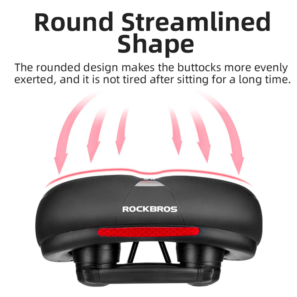 Rockbros AQ-6090R dviračio sėdynė - juodas ir raudonas -- Bicycle Saddles
