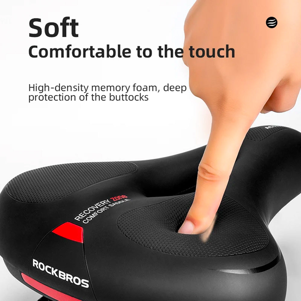 Rockbros AQ-6090R dviračio sėdynė - juodas ir raudonas -- Bicycle Saddles