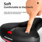 Rockbros AQ-6090R dviračio sėdynė - juodas ir raudonas -- Bicycle Saddles