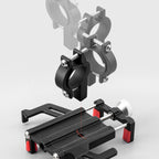 Rockbros 699-BK aliuminio lydinio dviračio telefono laikiklis - juodas -- Bicycle Phone Mounts