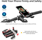 Rockbros 699-BK aliuminio lydinio dviračio telefono laikiklis - juodas -- Bicycle Phone Mounts