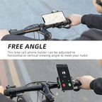 Rockbros 699-BK aliuminio lydinio dviračio telefono laikiklis - juodas -- Bicycle Phone Mounts