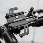 Rockbros 699-BK aliuminio lydinio dviračio telefono laikiklis - juodas -- Bicycle Phone Mounts