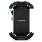 Rockbros 25210032005 motociklo telefono laikiklis veidrodėliui, juodas