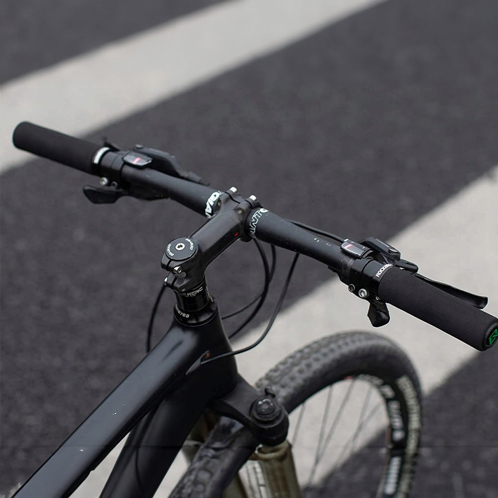 Rockbros GMBT1001BK dviračio rankenėlės iš silikono putos - juoda -- Bicycle Handlebar Grips