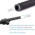 Rockbros BT1001BKBK putų dviračio rankenėlės - juoda -- Bicycle Handlebar Grips