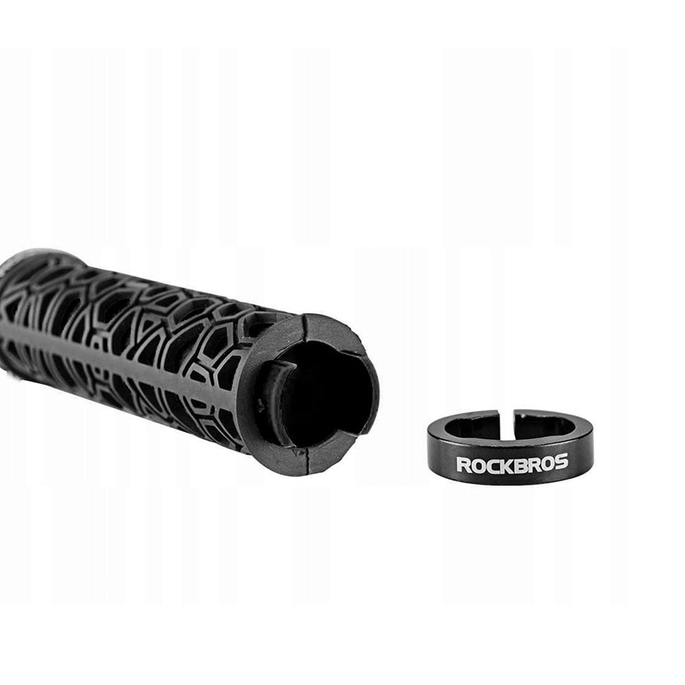 Rockbros 2017-14ABK dviračio rankenos - juodos spalvos -- Bicycle Handlebar Grips