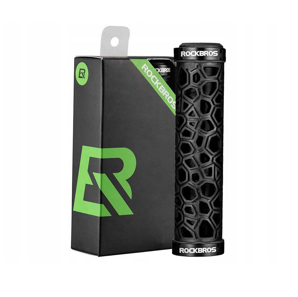 Rockbros 2017-14ABK dviračio rankenos - juodos spalvos -- Bicycle Handlebar Grips