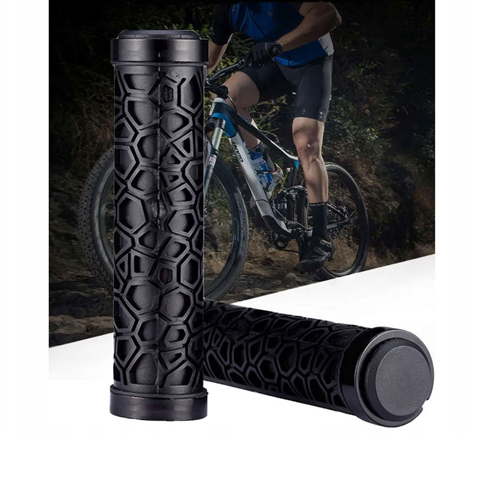 Rockbros 2017-14ABK dviračio rankenos - juodos spalvos -- Bicycle Handlebar Grips