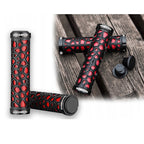 Rockbros 2017-14ARD dviračio rankenos - juodai raudona -- Bicycle Handlebar Grips