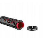 Rockbros 2017-14ARD dviračio rankenos - juodai raudona -- Bicycle Handlebar Grips