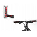 Rockbros 2017-14ARD dviračio rankenos - juodai raudona -- Bicycle Handlebar Grips