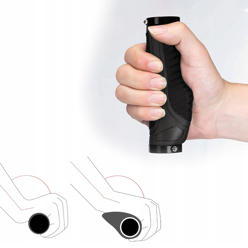Rockbros BT1802BK dviračio rankenos - juodos spalvos -- Bicycle Handlebar Grips