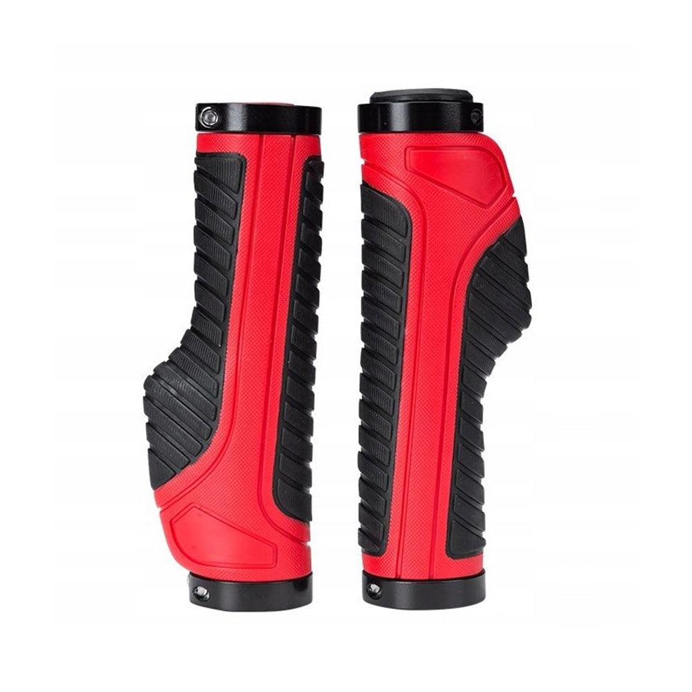 Rockbros BT1802RD dviračio rankenos - raudonos spalvos -- Bicycle Handlebar Grips
