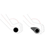 Rockbros BT1802GR dviračio rankenos - pilka -- Bicycle Handlebar Grips