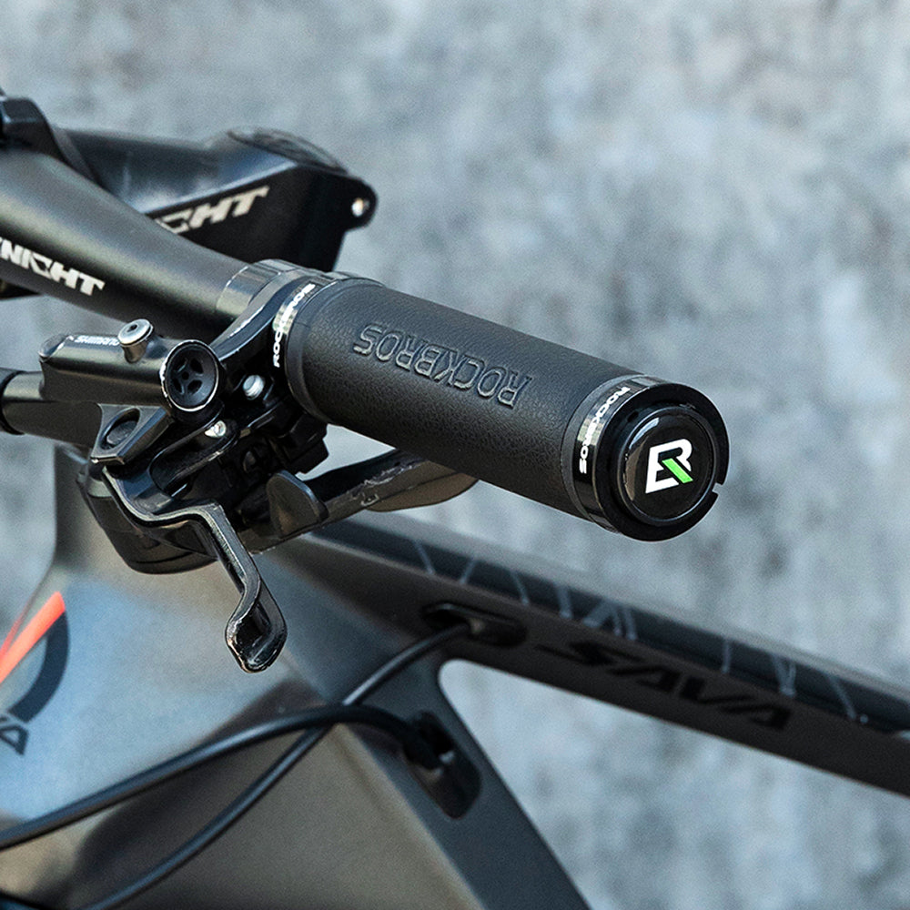 Rockbros 40210003001 mikropluošto dviračio rankenos - juoda -- Bicycle Handlebar Grips