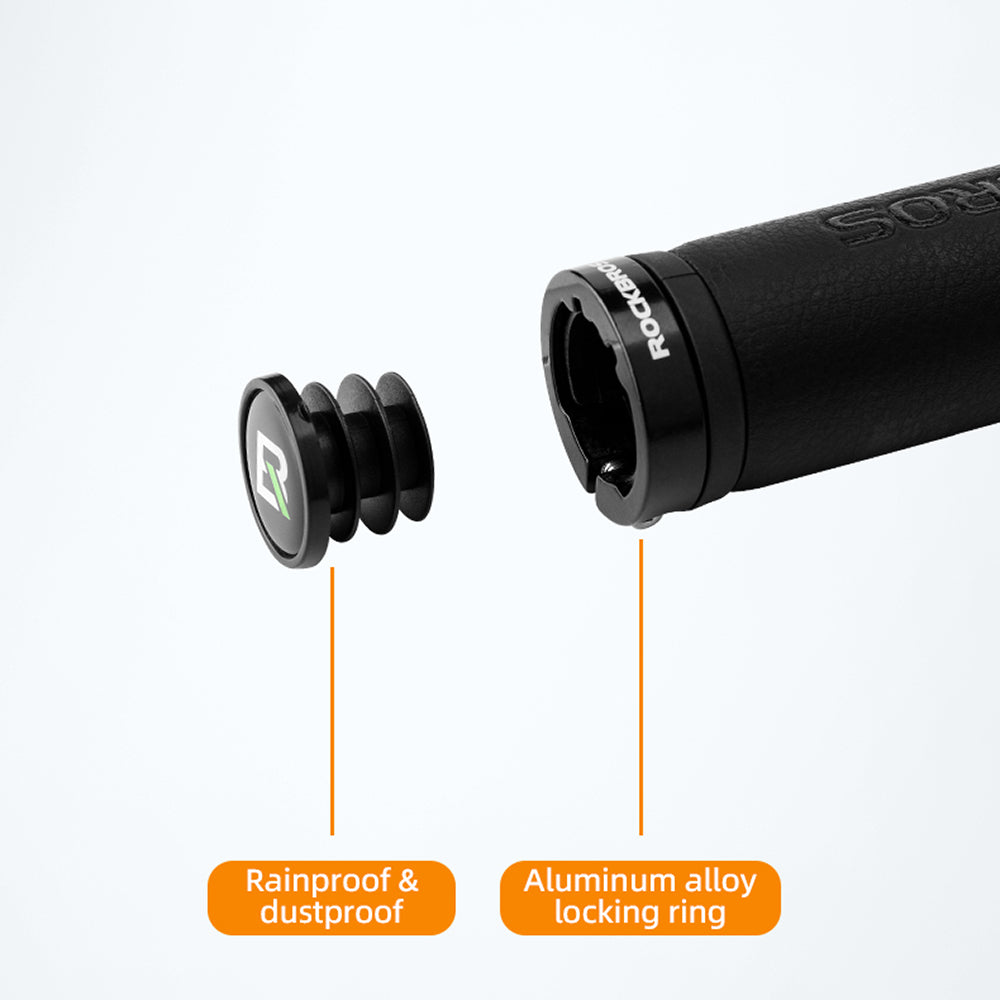 Rockbros 40210003001 mikropluošto dviračio rankenos - juoda -- Bicycle Handlebar Grips
