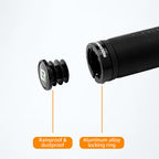 Rockbros 40210003001 mikropluošto dviračio rankenos - juoda -- Bicycle Handlebar Grips